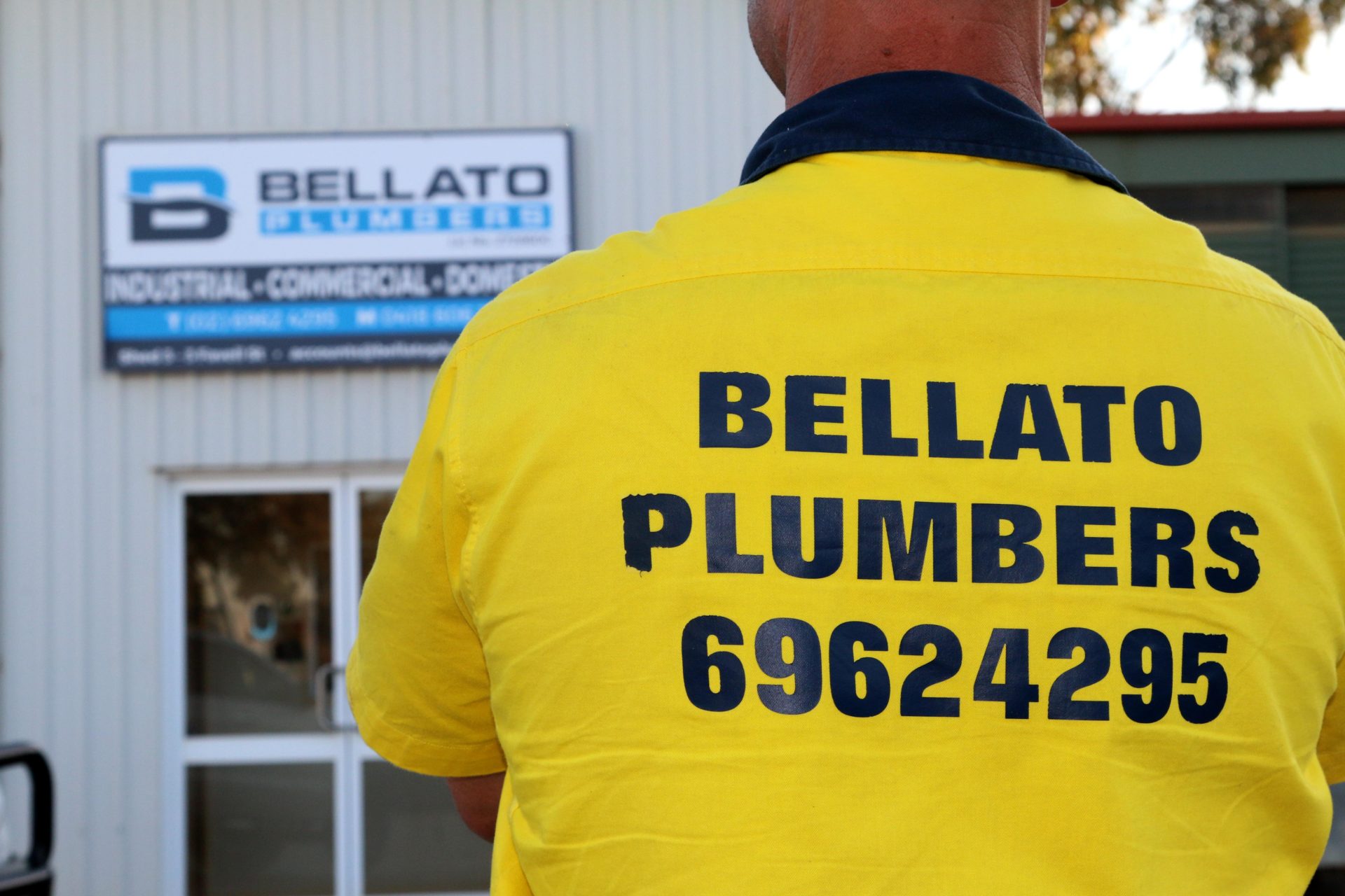 Adam Bellato, owner of Bellato Plumbers